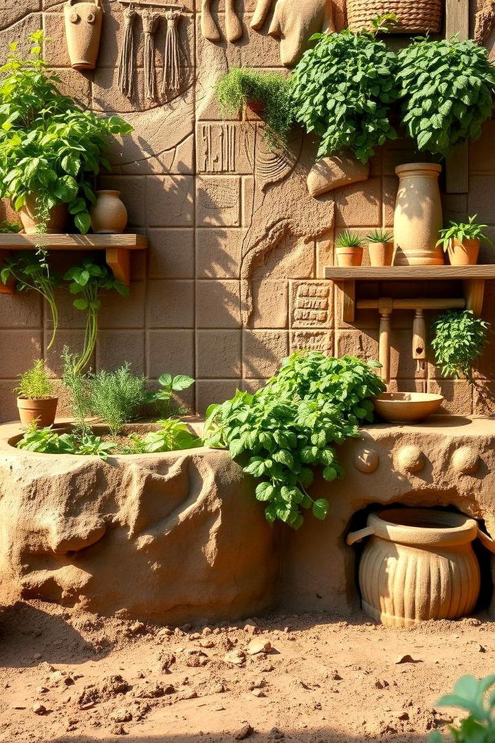 Mud Kitchen with Herb Garden - 30 Mud Kitchen Ideas for Kids