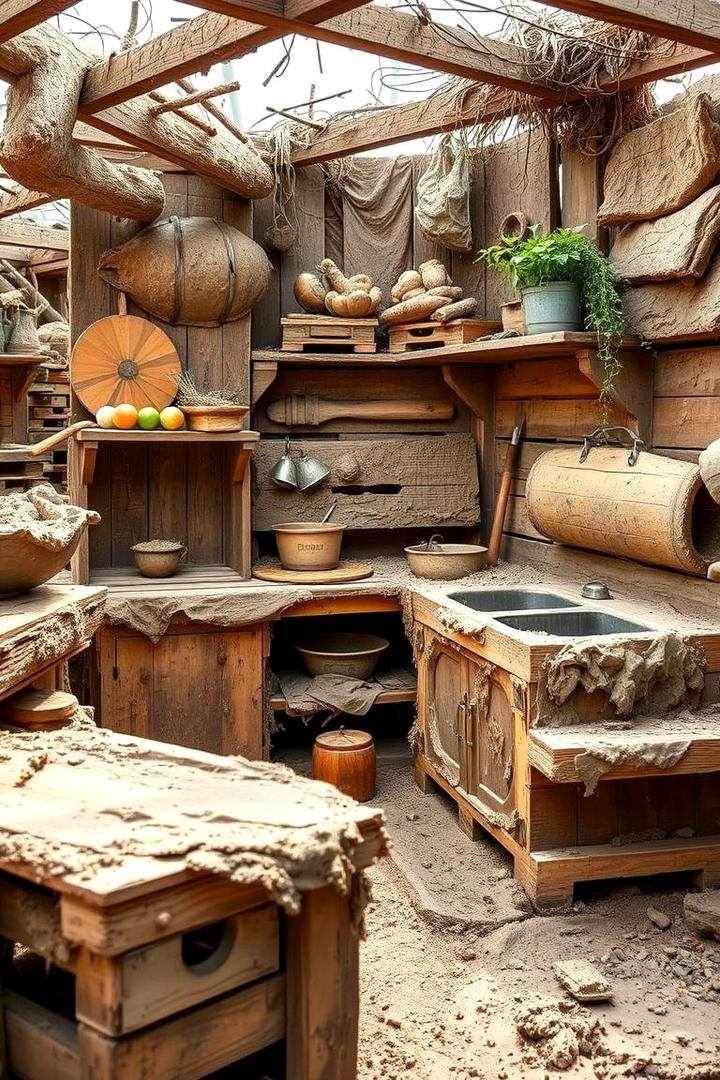 Mud Kitchen with Repurposed Pallets - 30 Mud Kitchen Ideas for Kids