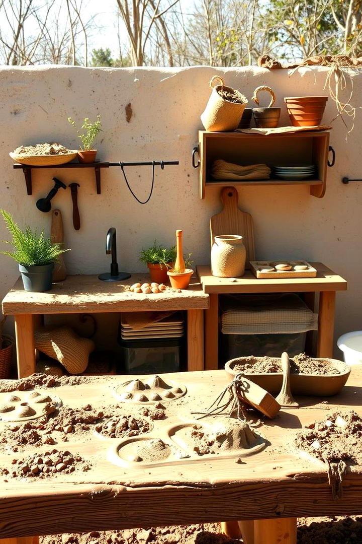 Mud Kitchen with Sensory Table - 30 Mud Kitchen Ideas for Kids