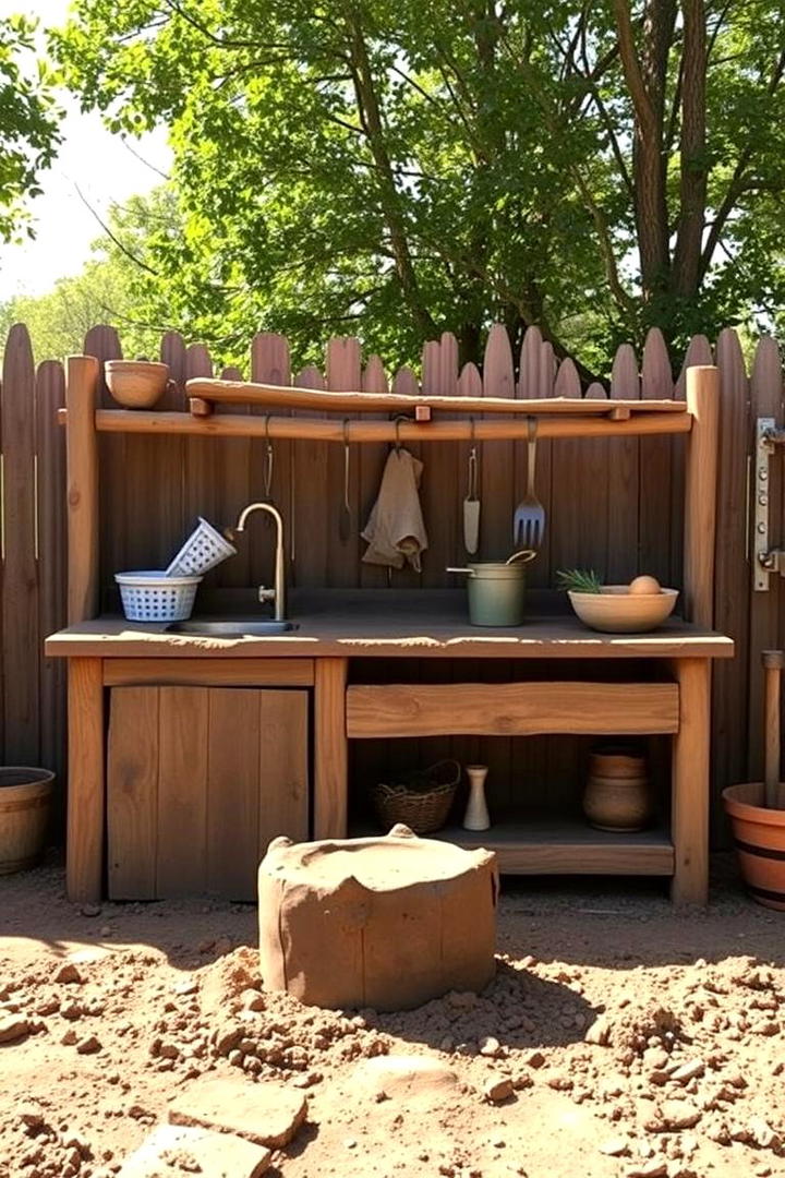 Mud Kitchen with Simple Installation - 30 Mud Kitchen Ideas for Kids