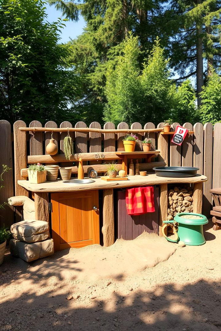 Mud Kitchen with Theme Design - 30 Mud Kitchen Ideas for Kids