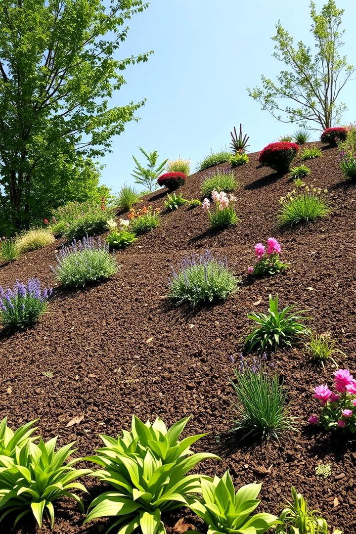 Mulch Beds for Soil Health - 30 hillside landscaping ideas