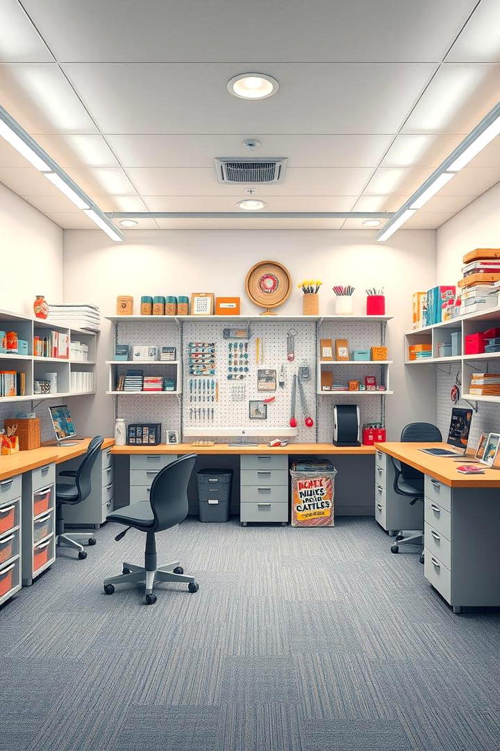 Multi Functional Craft Hub - 30 Craft Room Ideas