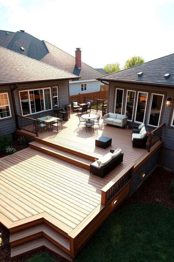 Multi Level Deck Dynamics - 30 Backyard Deck Ideas on a Budget