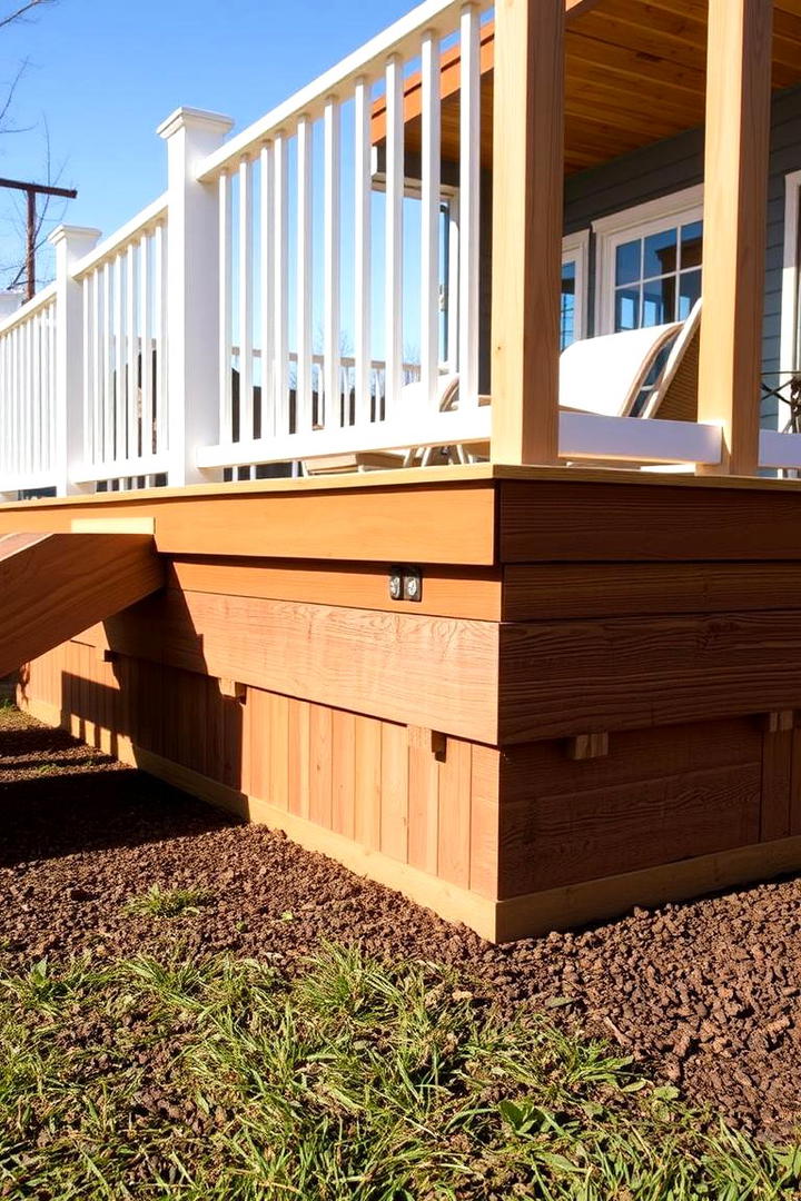 Multi Level Layering - 30 Deck Skirting Ideas