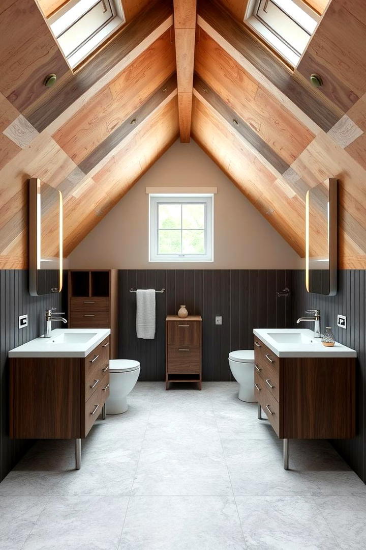 Multi functional Fixtures - 30 Attic Bathroom Ideas