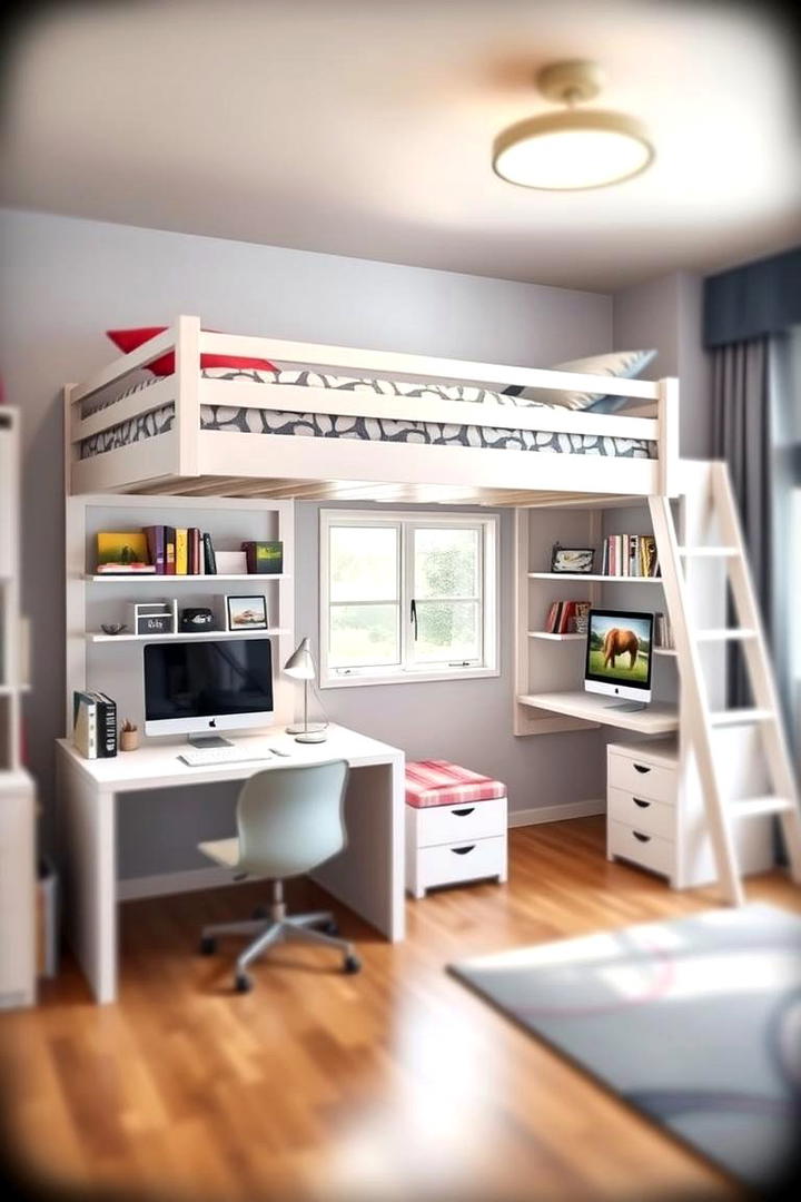 Multi purpose Loft Beds - 30 Tween Bedroom Ideas