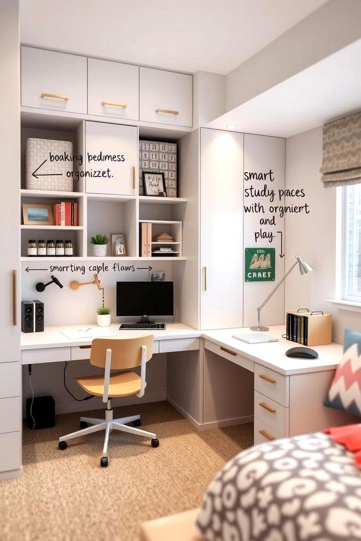 Multifunctional Desk Spaces - 30 Tween Bedroom Ideas