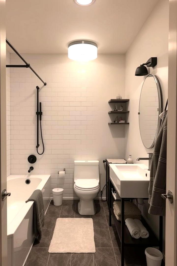 Multifunctional Layout - 30 Basement Bathroom Ideas