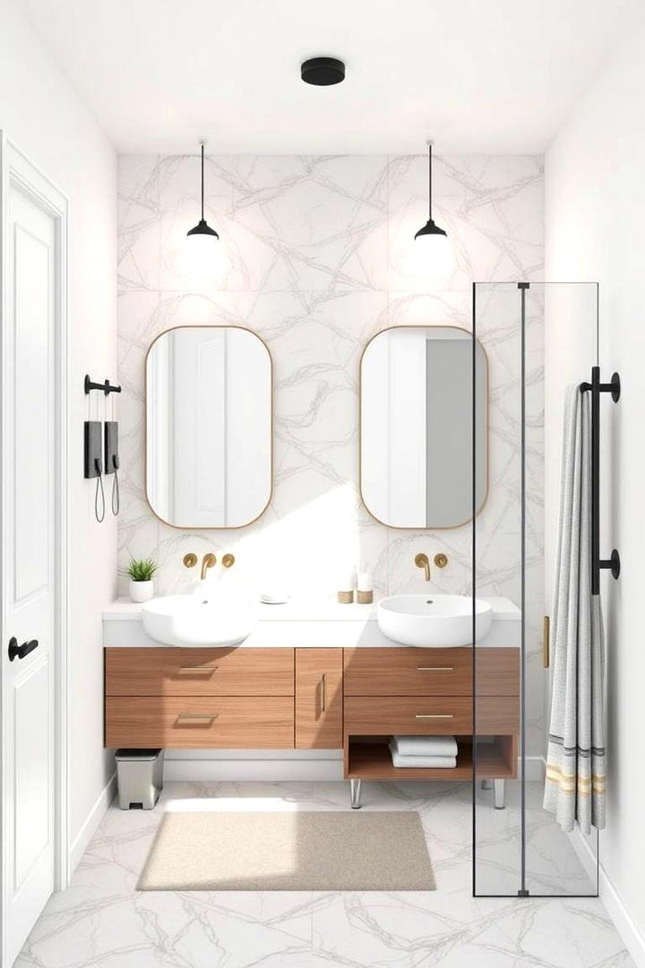 Multifunctional Layouts - 30 Small Master Bathroom Ideas