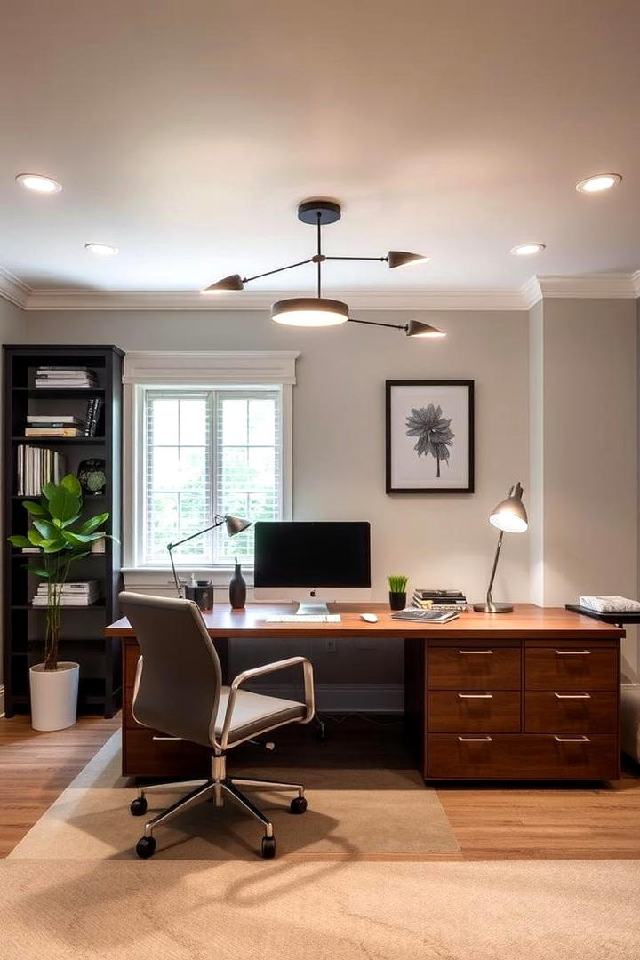 Multifunctional Light Fixtures - 30 Home Office Lighting Ideas