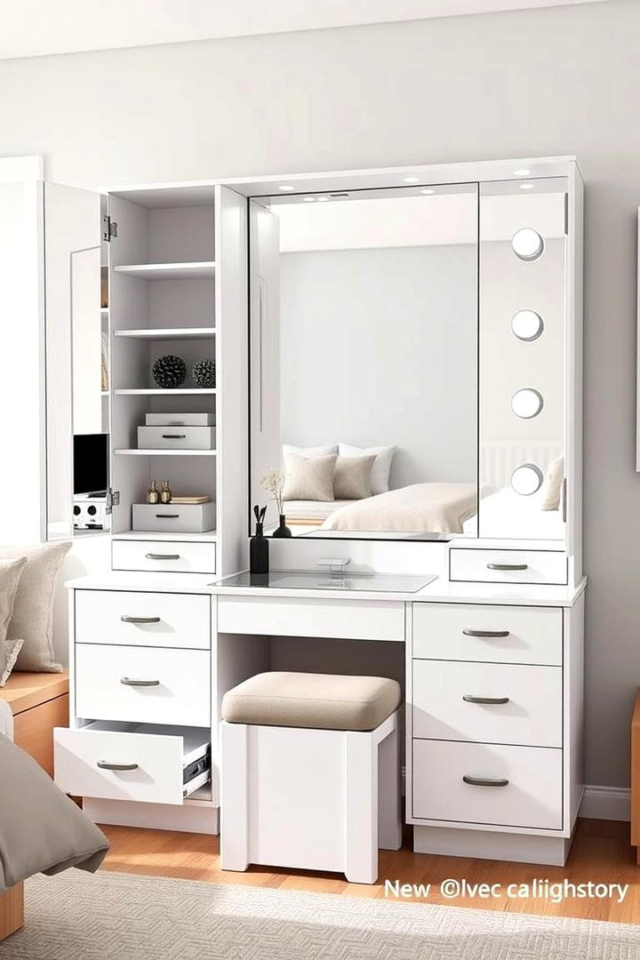 Multifunctional Vanity Experience - 30 Bedroom Vanity Ideas