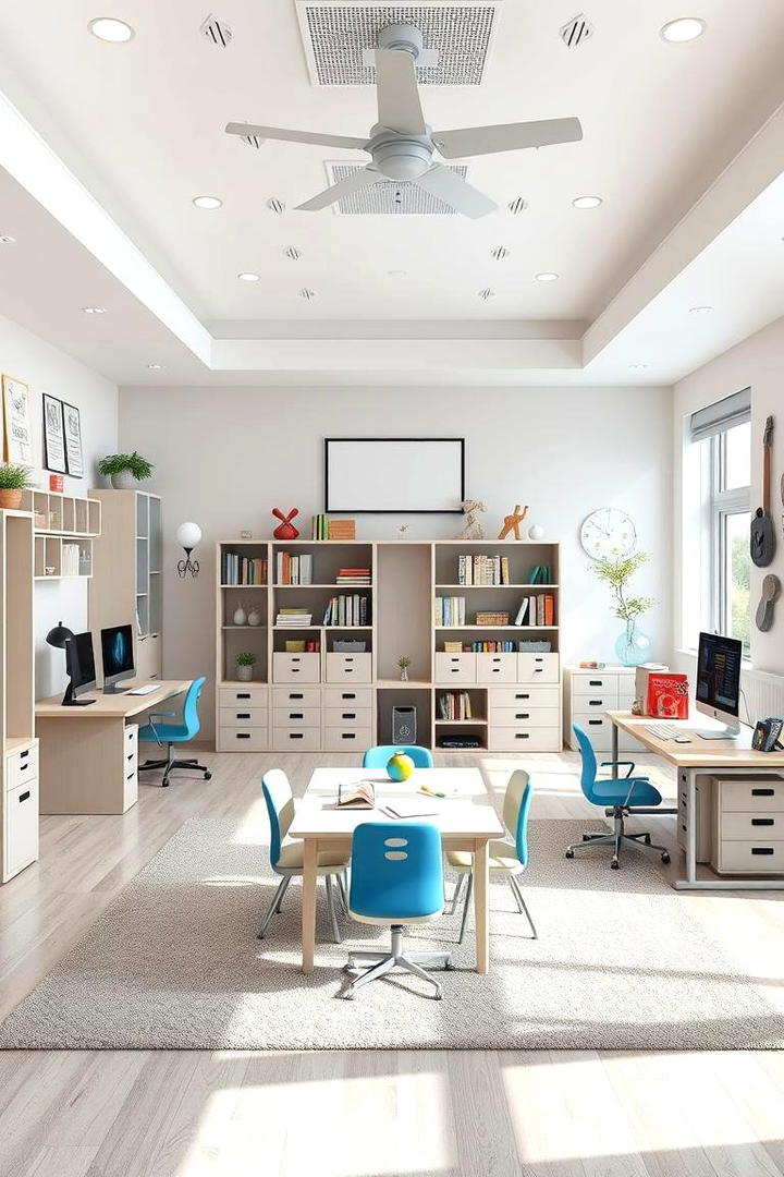 Multipurpose Learning Center - 30 Homeschool Room Ideas