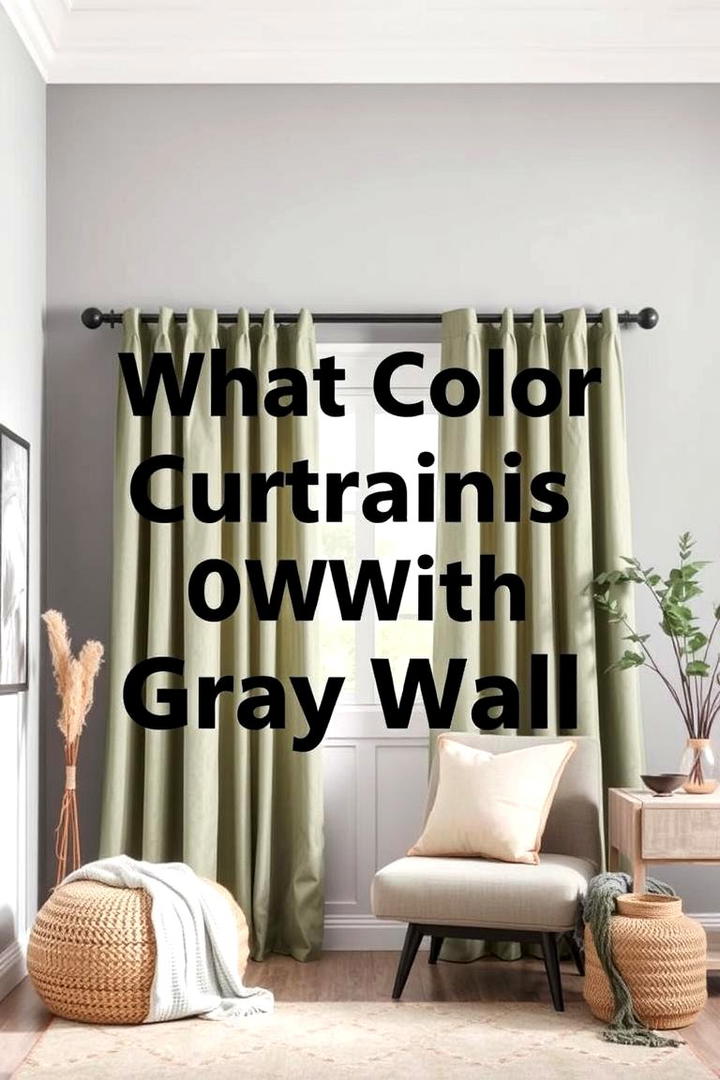 Muted Earthy Greens - 30 What Color Curtains Go With Gray Walls