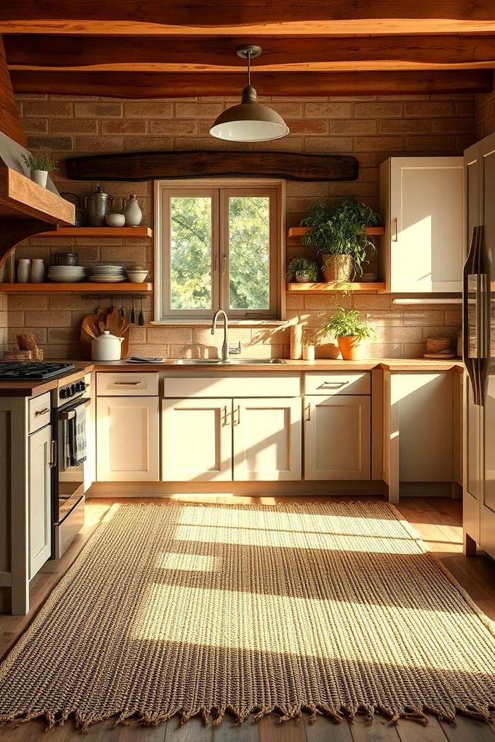 Natural Fiber Rug - 30 Kitchen Rug Ideas