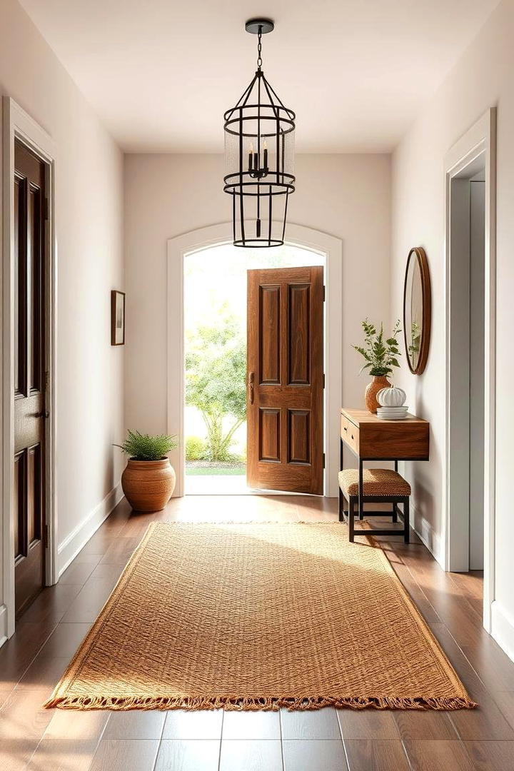 Natural Fiber Serenity - 30 Entryway Rug Ideas