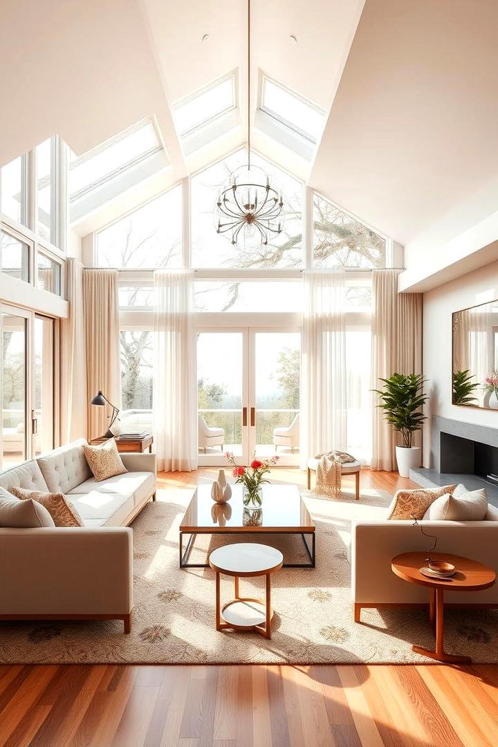 Natural Light Emphasis - 30 Feng Shui Living Room Ideas