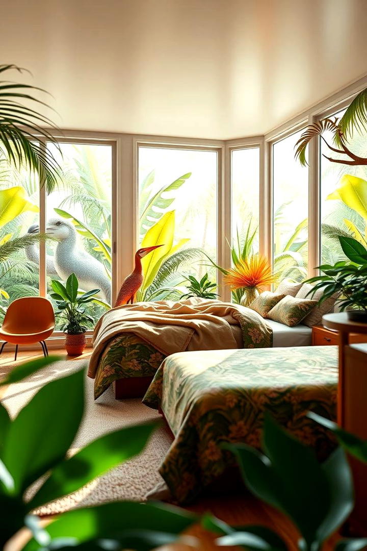 Natural Light Enhancement - 30 Jungle-themed Bedroom Ideas