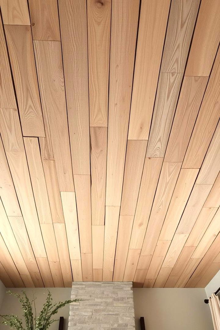 Natural Weathered Wood Planks - 30 Rustic Ceiling Ideas