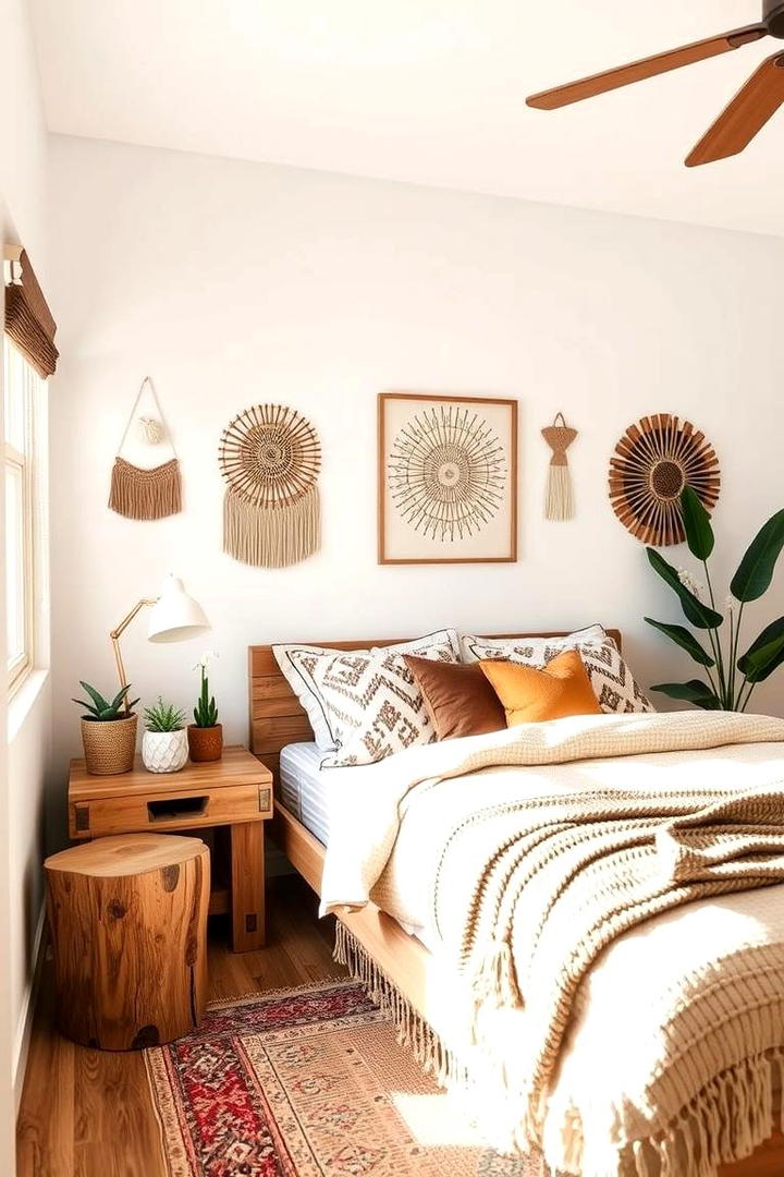 Natural Wood Accents - 30 Boho Teen Bedroom Ideas