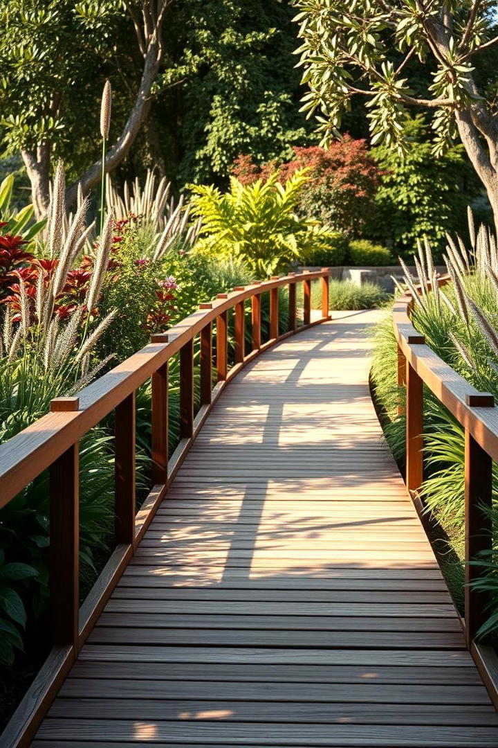 Nature Infused Garden Walk - 30 Wooden Walkway Ideas