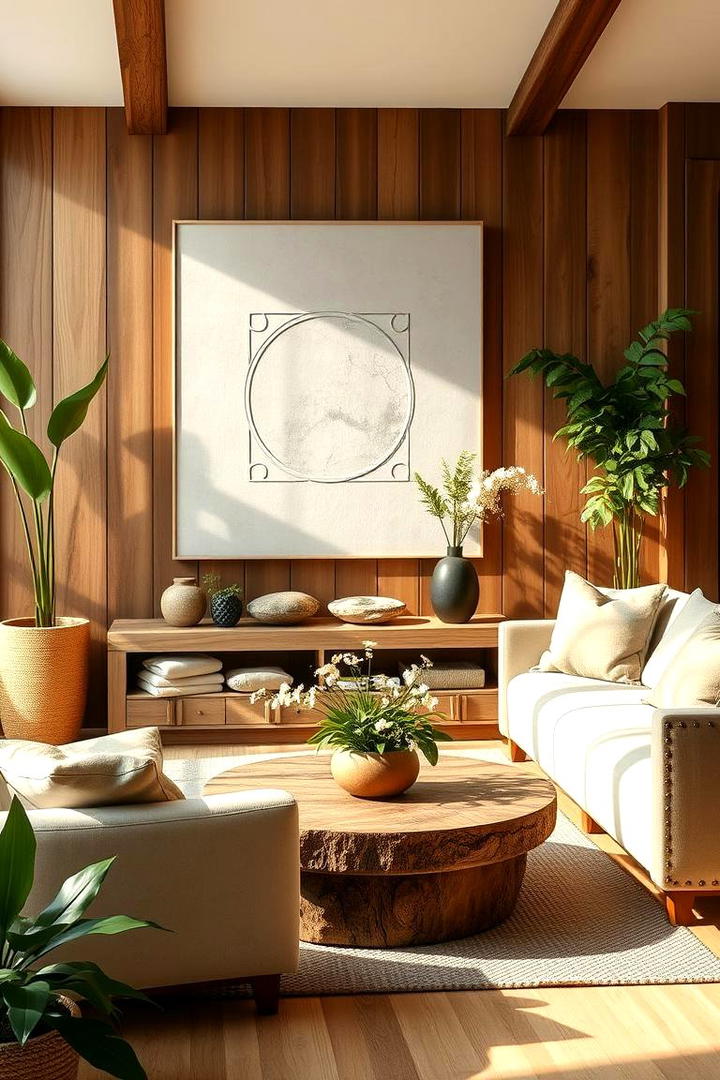 Nature Inspired Decor - 30 Feng Shui Living Room Ideas