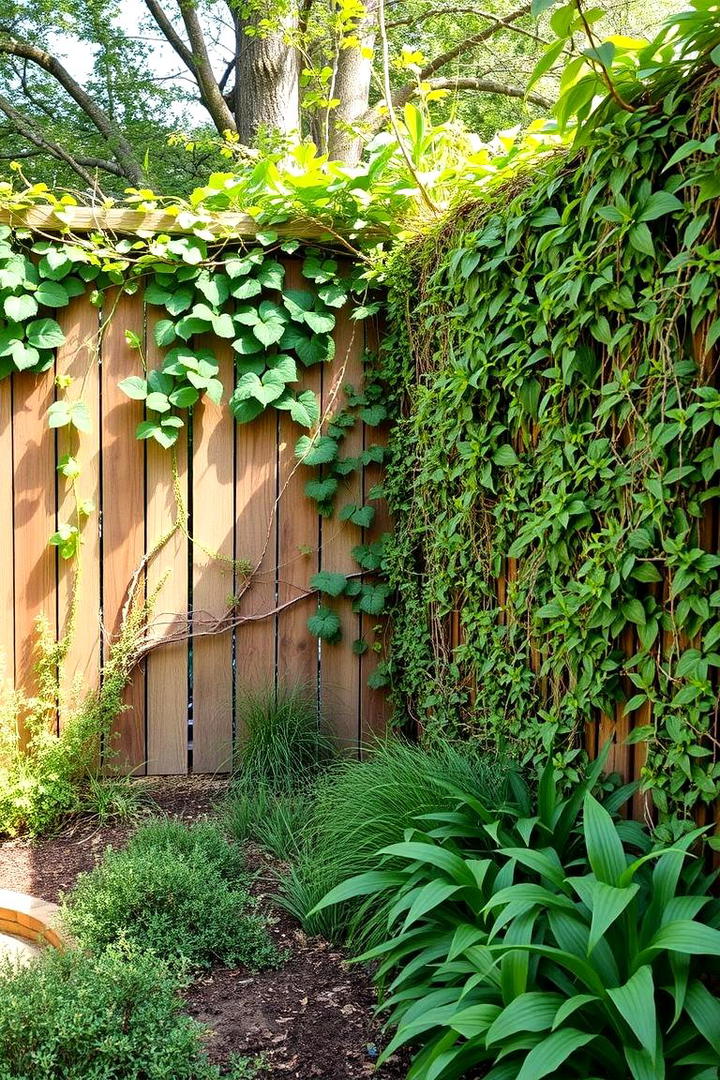 Nature Inspired Living Fence - 30 Backyard Fence Ideas