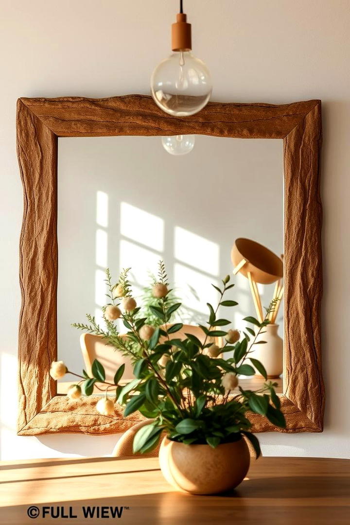 Nature Inspired Look - 30 Dining Room Mirror Ideas