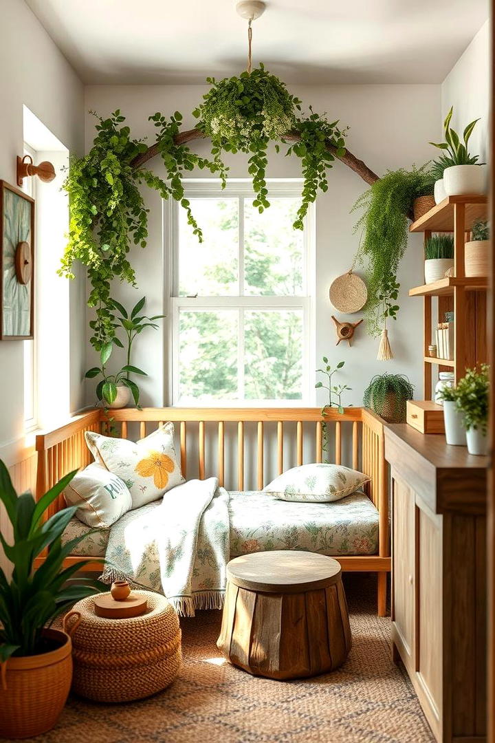 Nature Inspired Nook - 30 Small Nursery Ideas