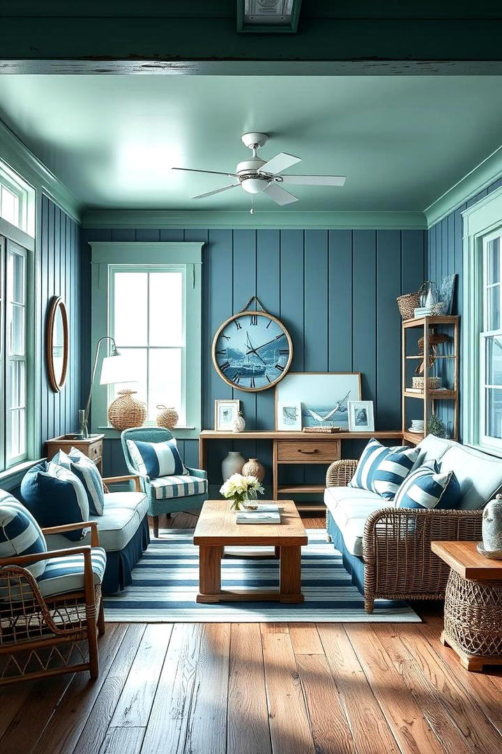 Nautical Blue and Seafoam Green - 30 Blue and Green Color Combos for Decorating