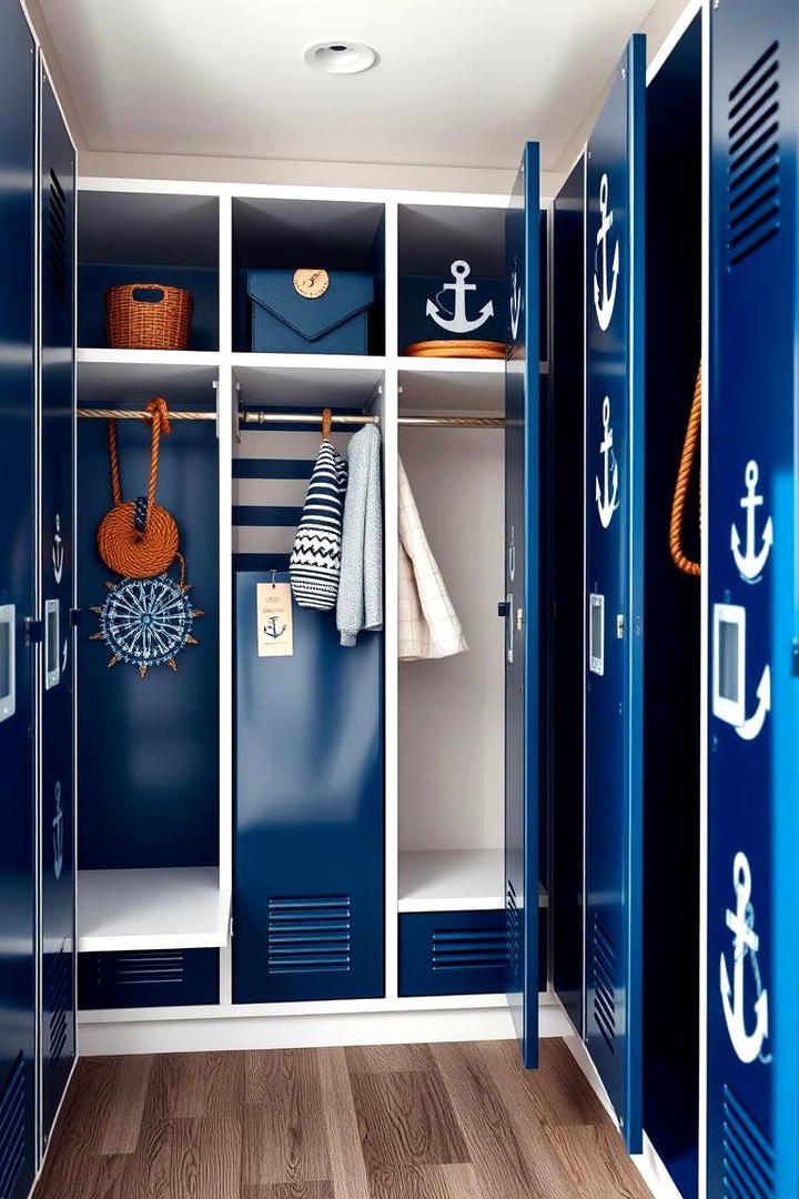 Nautical Locker Designs - 30 Locker Decor Ideas