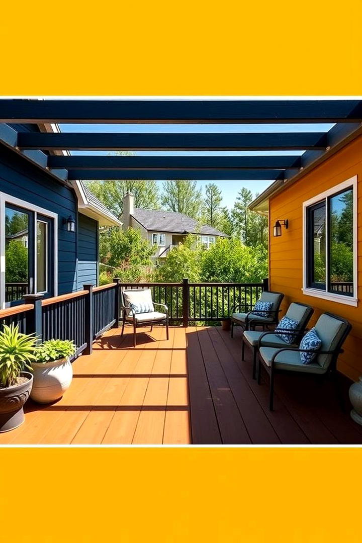 Navy and Mustard Brilliance - 30 Two Tone Deck Color Schemes