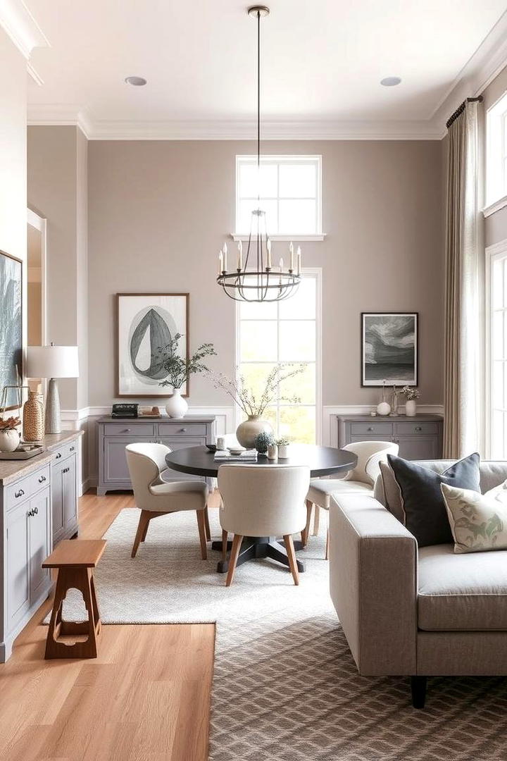 Neutral Color Palette - 30 Transitional Dining Room Ideas