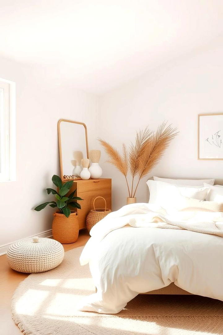 Neutral Toned Sanctuary - 30 Clean Girl Room Ideas