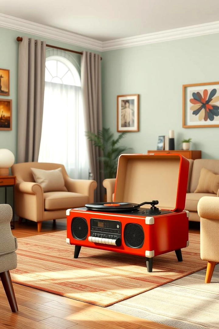 Nostalgic Record Players - 30 1950s Living Room Ideas