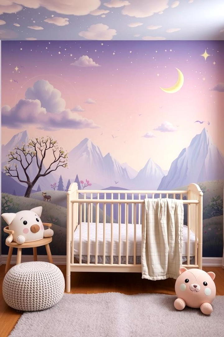 Nursery Dreamscape Mural - 30 Interactive Murals