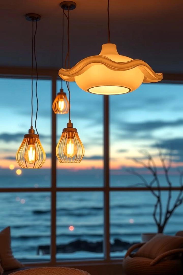 Ocean inspired Lighting - 30 Coastal Decor Ideas