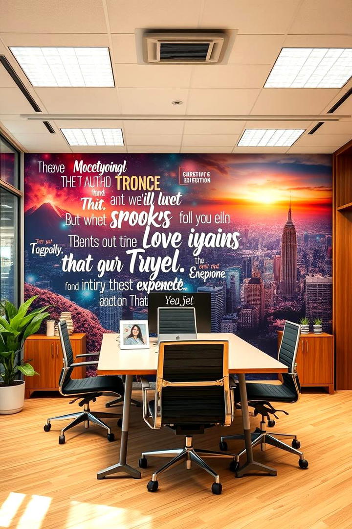 Office Inspirational Mural - 30 Interactive Murals