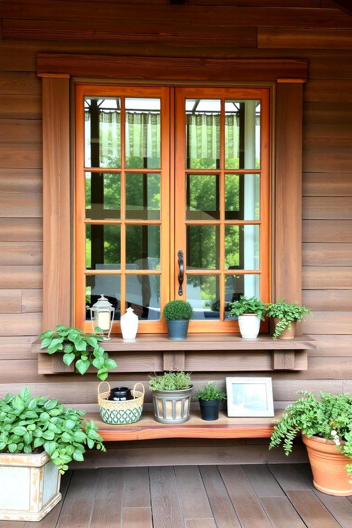 Old World Window Sills - 30 Rustic Front Porch Ideas