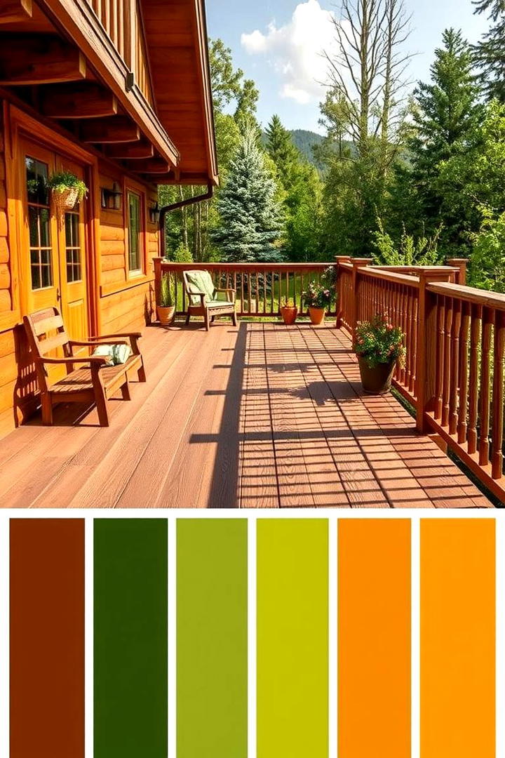 Olive and Burnt Sienna - 30 Two Tone Deck Color Schemes