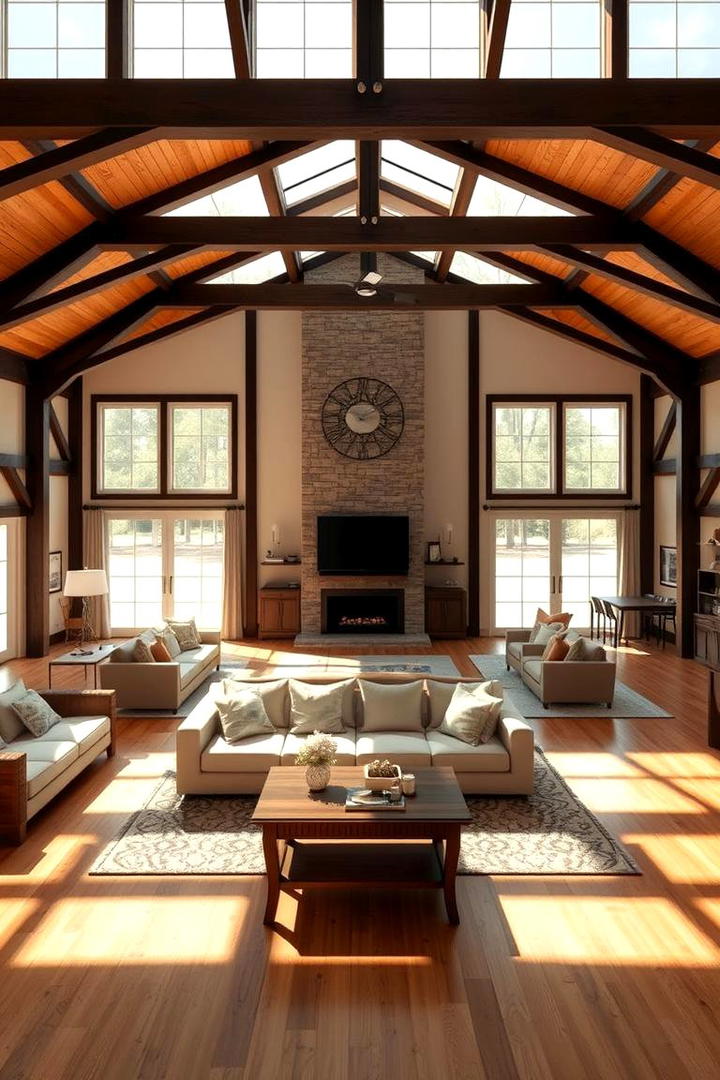 Open Concept Spaces - 30 Barndominium Interior Ideas