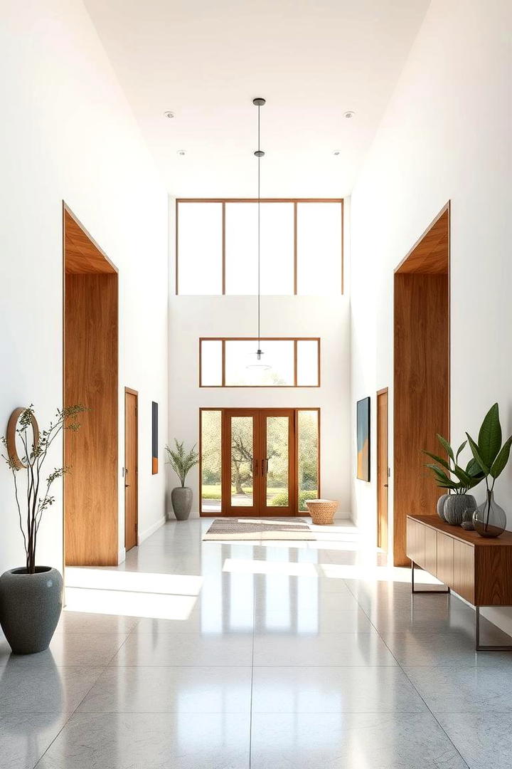 Open Plan Entrances - 30 Modern Entryway Ideas