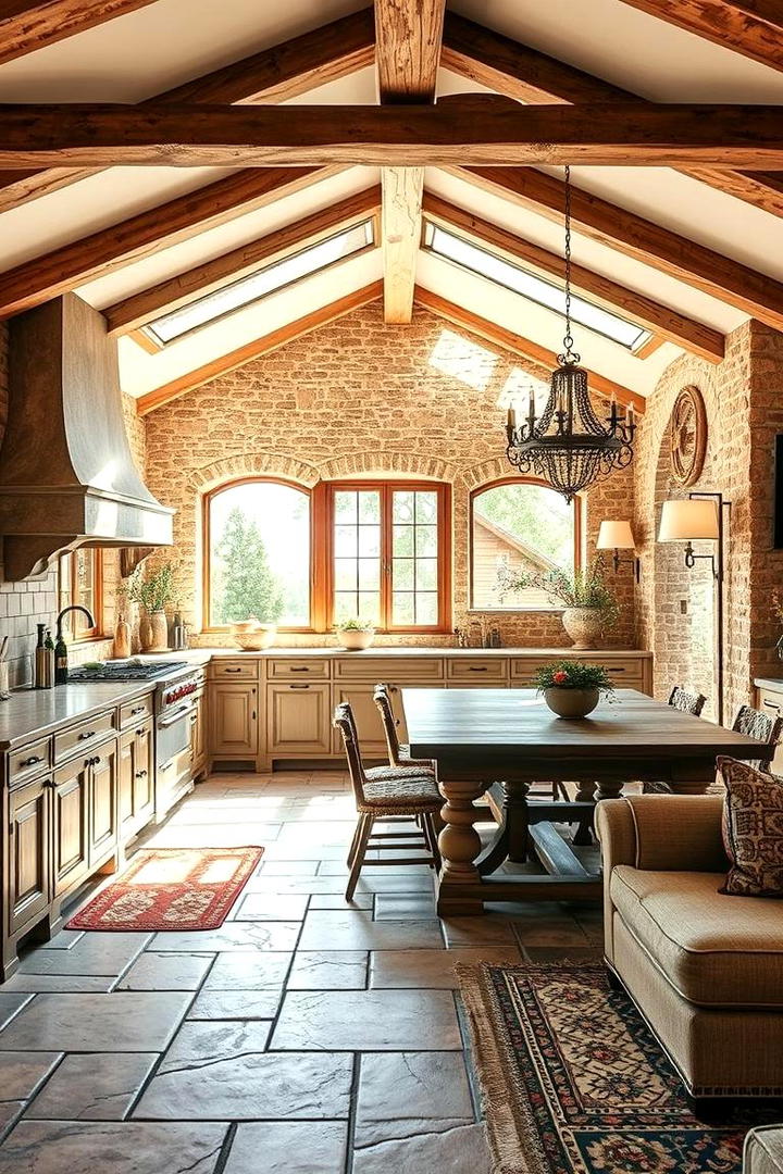 Open Plan Layouts - 30 Tuscan Kitchen Design Ideas