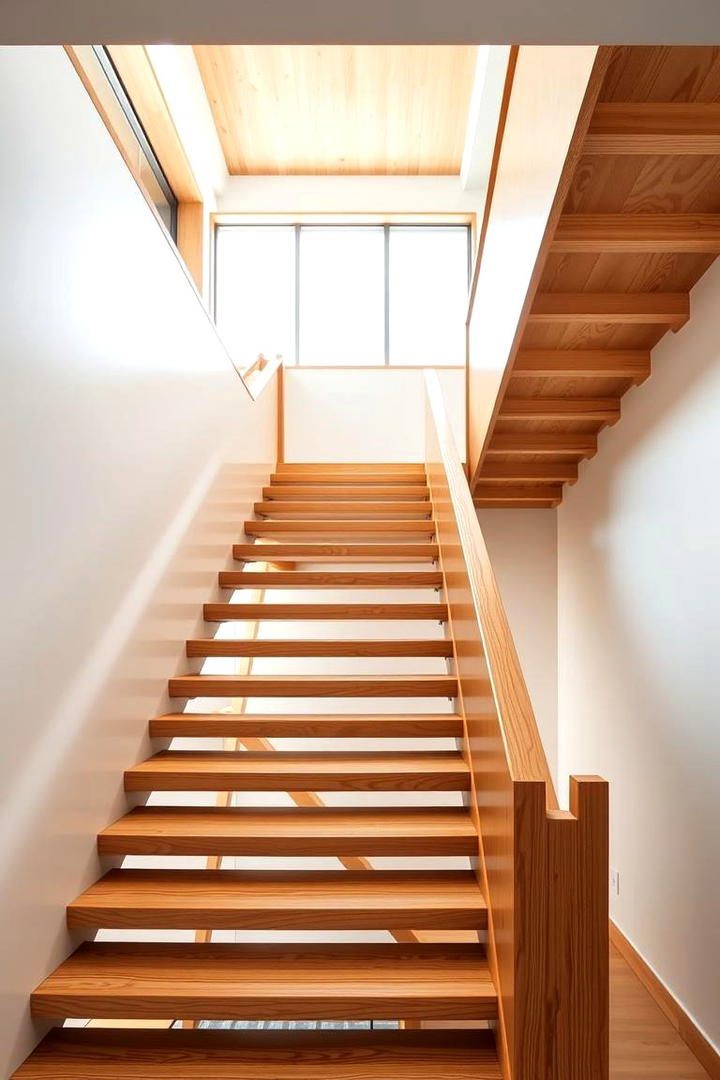 Open Riser Design - 30 Wooden Staircase Ideas