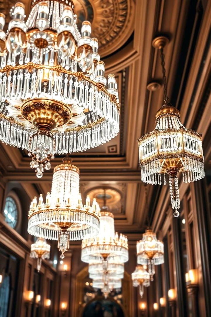 Opulent Chandeliers - 30 Art Deco Interior Design Ideas