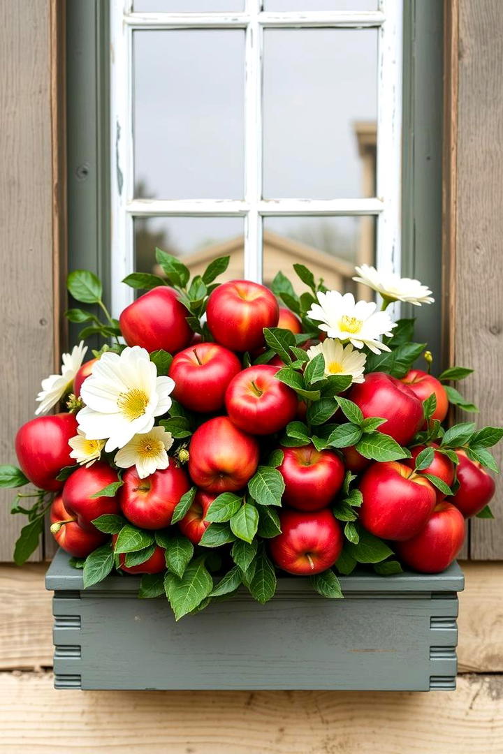 Orchard Apple Allure - 30 Fall Window Box Ideas