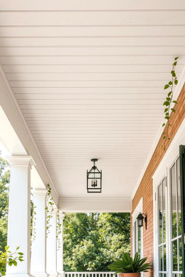 Organic Greenery Accents - 30 Porch Ceiling Ideas