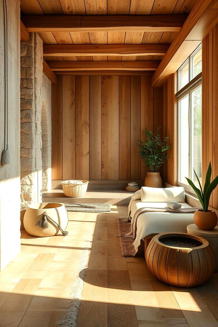 Organic Materials for a Pure Look - 30 Spa Decor Ideas