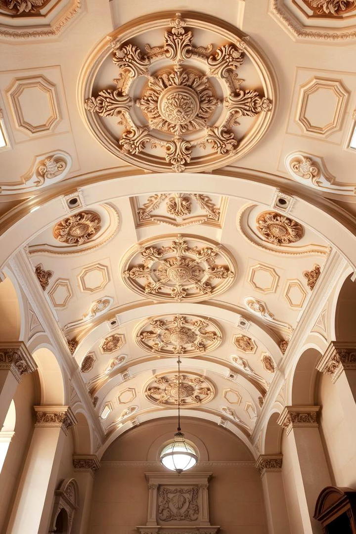 Ornate Ceiling Medallions - 30 Tuscan Interior Design Ideas