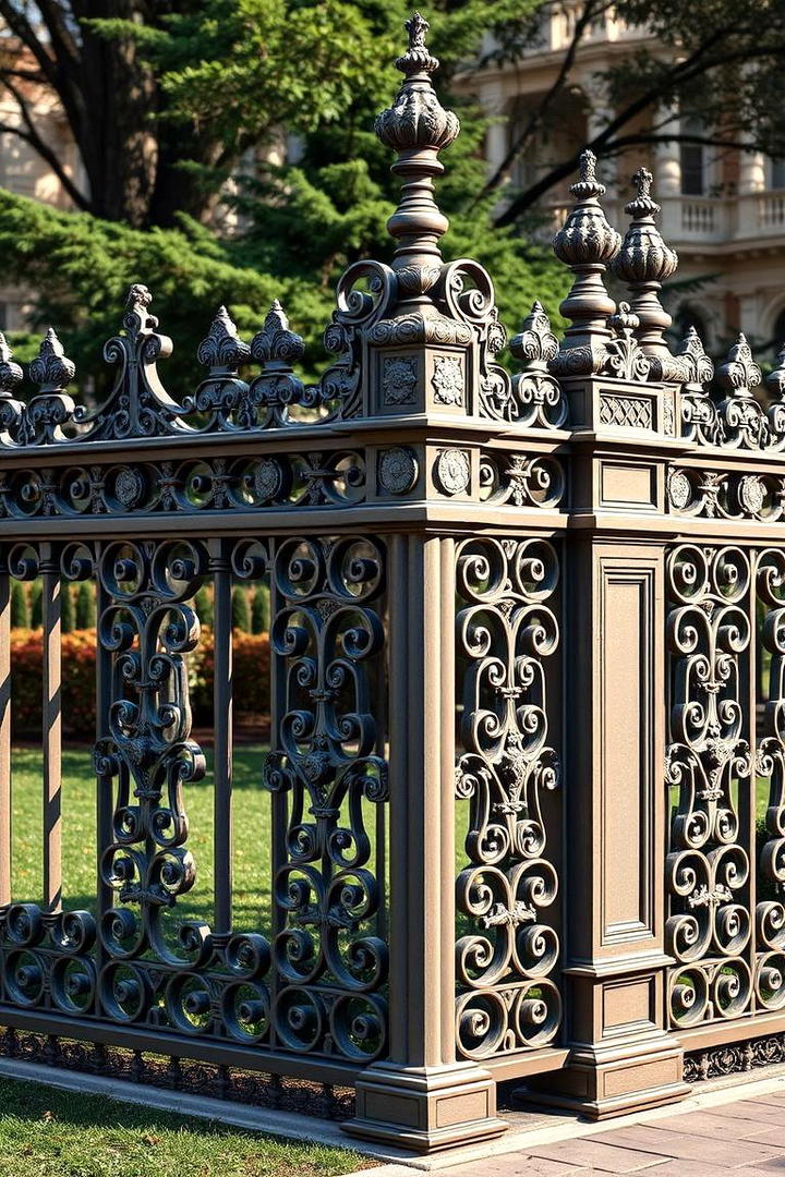 Ornate Victorian Style Corner Fence - 30 Corner Fence Ideas